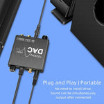 Convertisseur audio numérique vers analogique Extracteur stéréo DAC Amplificateur optique SPDIF 192Khz 24Bit