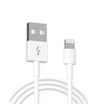 Chargeur de voyage portable double USB + câble de données USB vers 8 broches 1 mètre, prise EU