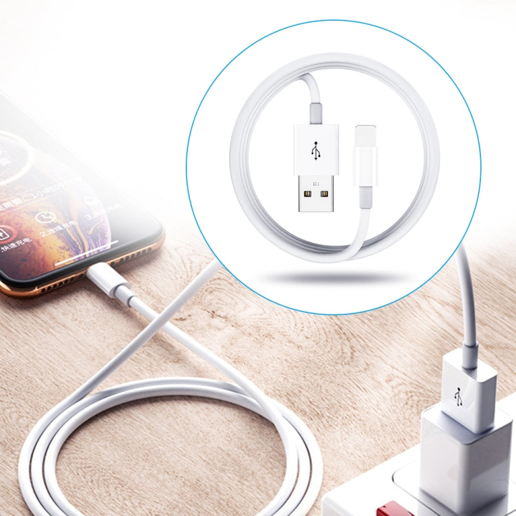 Chargeur de voyage portable double USB + câble de données USB vers 8 broches 1 mètre, prise EU