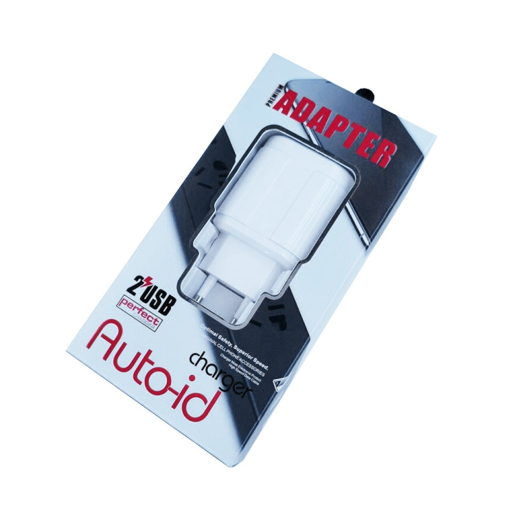 Chargeur de voyage portable double USB + câble de données USB vers 8 broches 1 mètre, prise EU