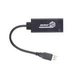 Câble adaptateur convertisseur USB 3.0 vers HDMI HD avec audio, longueur 20cm