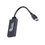 Câble adaptateur convertisseur USB 3.0 vers HDMI HD avec audio, longueur 20cm