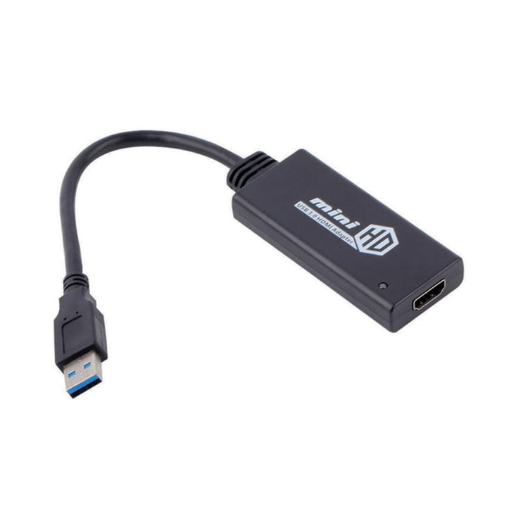 Câble adaptateur convertisseur USB 3.0 vers HDMI HD avec audio, longueur 20cm
