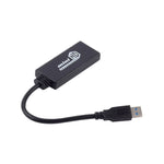 Câble adaptateur convertisseur USB 3.0 vers HDMI HD avec audio, longueur 20cm