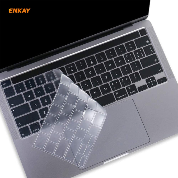 Film de protection de clavier ENKAY en TPU souple pour MacBook Pro 16 pouces A2141 / Pro 13,3 pouces A2289 & A2251 & A2338 (2020), version UE, version UE