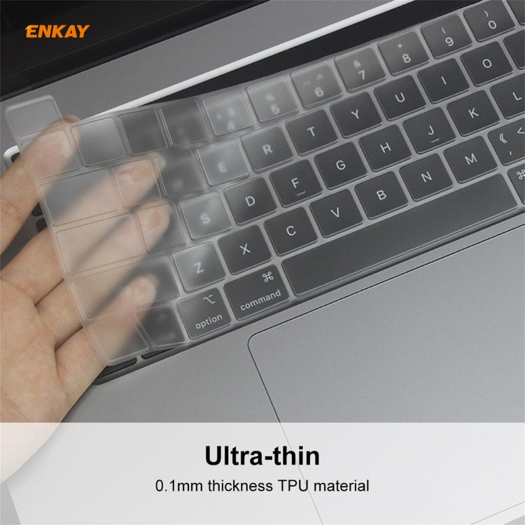 Film de protection de clavier ENKAY en TPU souple pour MacBook Pro 16 pouces A2141 / Pro 13,3 pouces A2289 & A2251 & A2338 (2020), version UE, version UE