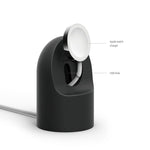 Support en silicone rétro à base ronde pour Apple Watch