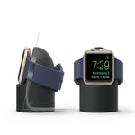 Support en silicone rétro à base ronde pour Apple Watch