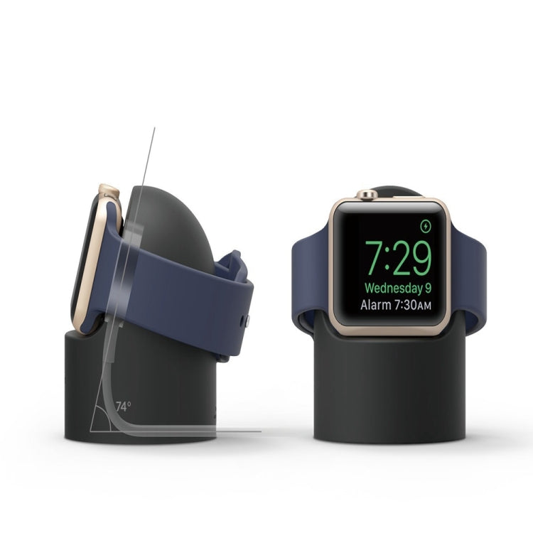 Support en silicone rétro à base ronde pour Apple Watch
