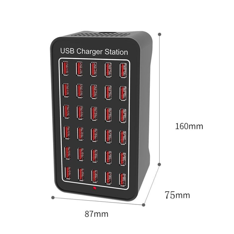 Station de charge rapide XLD-A7 150 W 30 ports USB Chargeur intelligent, CA 110-240 V, 150 W 30 ports USB prise UE, 150 W 30 ports USB prise US, 150 W 30 ports USB prise AU, 150 W 30 ports USB prise UK