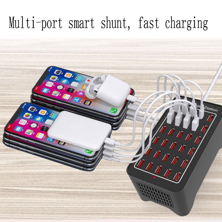 Station de charge rapide XLD-A7 150 W 30 ports USB Chargeur intelligent, CA 110-240 V, 150 W 30 ports USB prise UE, 150 W 30 ports USB prise US, 150 W 30 ports USB prise AU, 150 W 30 ports USB prise UK