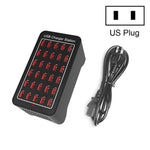 Station de charge rapide XLD-A7 150 W 30 ports USB Chargeur intelligent, CA 110-240 V, 150 W 30 ports USB prise UE, 150 W 30 ports USB prise US, 150 W 30 ports USB prise AU, 150 W 30 ports USB prise UK
