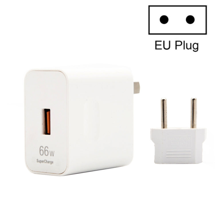 Chargeur de voyage rapide USB 6A HW-66W avec tête de conversion de prise UE, avec prise UE