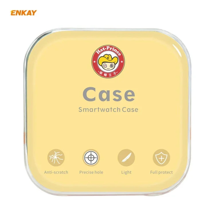 ENKAY Hat-Prince Full Coverage Electroplated PC Case + Tempered Glass Protector for Apple Watch Series 6 / 5 / 4 / SE 40mm, For Apple Watch Series 6 / 5 / 4 / SE 40mm
