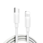 Adaptateur secteur chargeur rapide de voyage PD 20W PD 3.0 avec câble de données USB-C / Type-C vers 8 broches charge rapide, prise AU