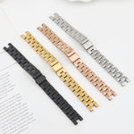 Stainless Steel Three Beads Hand Detachable Xiaoman Waist Strap Wristband, For Garmin Lily