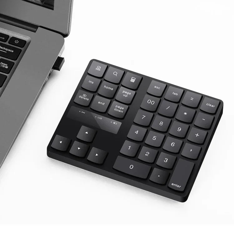 Clavier numérique sans fil USB 2,4 G 35 touches, clavier numérique de charge pour ordinateur portable Mini pavé numérique