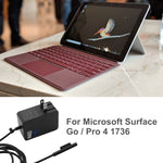 Chargeur adaptateur secteur 24W 15V 1.6A pour Microsoft Surface Go / Pro 4 1736, prise US
