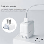 Chargeur USB 12W + câble de données USB vers 8 broches pour séries iPad / iPhone / iPod, prise US