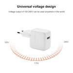 Chargeur USB 12W + câble de données USB vers 8 broches pour séries iPad / iPhone / iPod, prise EU