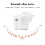 Chargeur USB 12W + câble de données USB vers 8 broches pour séries iPad / iPhone / iPod, prise AU