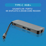 Adaptateur convertisseur hub USB3.0 8 en 1 Type-C vers HDMI + VGA + SD + TF + RJ45 + PD + 2 x USB3.0 WS-11