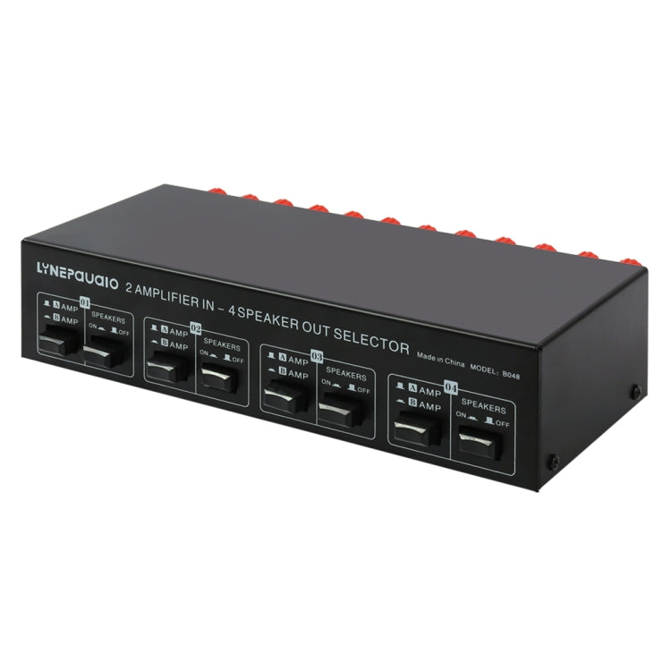 Commutateur amplificateur de puissance 2 entrées 4 sorties répartiteur comparateur haut-parleur 300W par canal sans perte de qualité sonore, B048