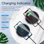 WX-70 15W Chargeur sans Fil Ultra-mince Chargeur sans Fil Miroir pour Téléphone Portable, 15W