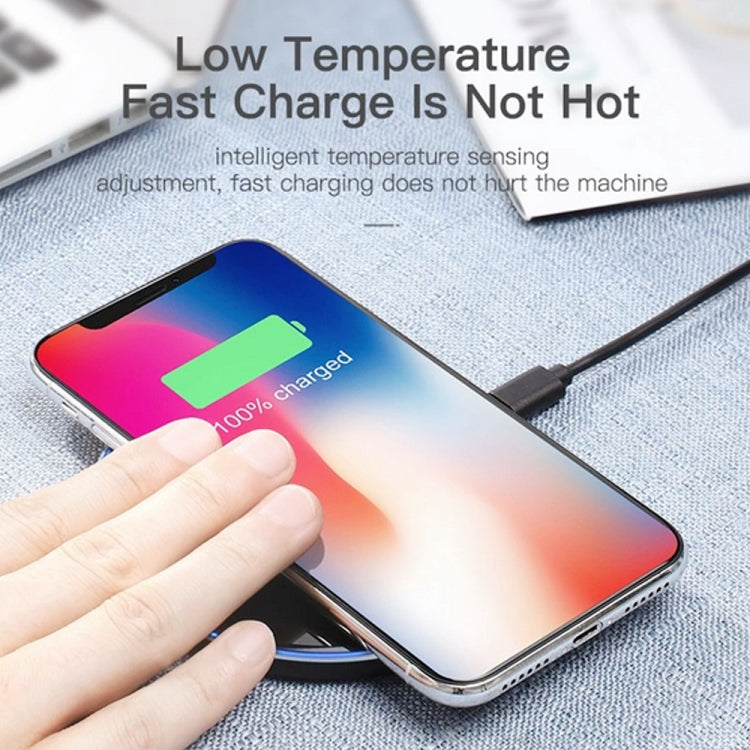 WX-70 15W Chargeur sans Fil Ultra-mince Chargeur sans Fil Miroir pour Téléphone Portable, 15W