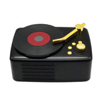 Style rétro, antenne FM intégrée haute sensibilité, voyage longue durée, T12 (Noir)