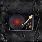 Style rétro, antenne FM intégrée haute sensibilité, voyage longue durée, T12 (Noir)