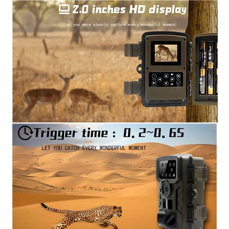 Caméra de chasse faune PR700 1080P, enregistreur vidéo activé par mouvement avec vision nocturne pour suivi extérieur, déclencheur de scan, PR700