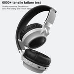 Casque stéréo HiFi sans fil pliable Bluetooth 5.0 à LED colorées avec micro, prise en charge carte TF / AUX 3,5 mm