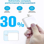 Adaptateur secteur portable 30W USB-C / Type-C pour ordinateur portable avec câble de charge USB-C / Type-C 1,8m, prise UK 30W, prise AU 30W, prise US 30W, prise EU 30W