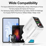 Chargeur rapide QC3.0 USB + USB 2.0 avec affichage numérique LED pour téléphones mobiles et tablettes, prise UK, prise UK