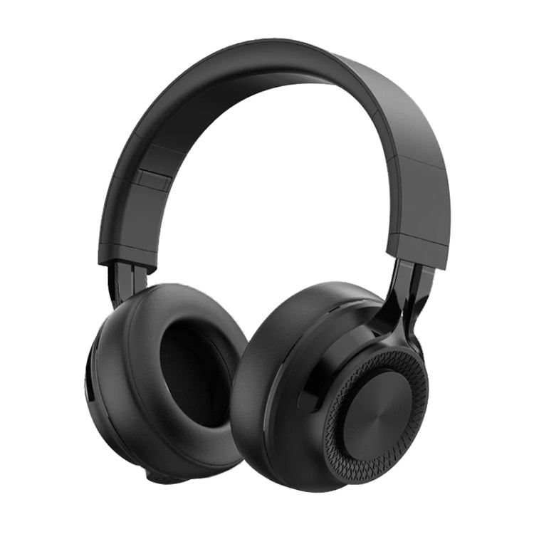 Casque pliable Fingertime P1 Bluetooth 5.0 stéréo avec cache-oreilles en cuir souple et microphone intégré pour PC / téléphones portables
