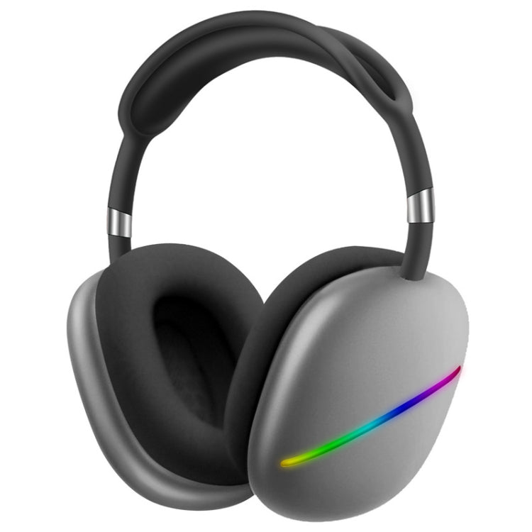 Casque d'écoute Bluetooth sans fil AKZ MAX10 RGB supra-auriculaire avec microphone, prend en charge la carte TF
