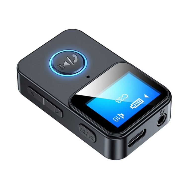 Émetteur-récepteur audio Bluetooth 5.0 C33 Lecteur MP3 portable avec écran LCD et prise en charge de la caméra de télécommande