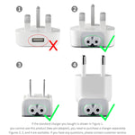 2 pièces adaptateur secteur XJ01 pour chargeur iPad 10W 12W & chargeur série MacBook, prise EU, prise EU