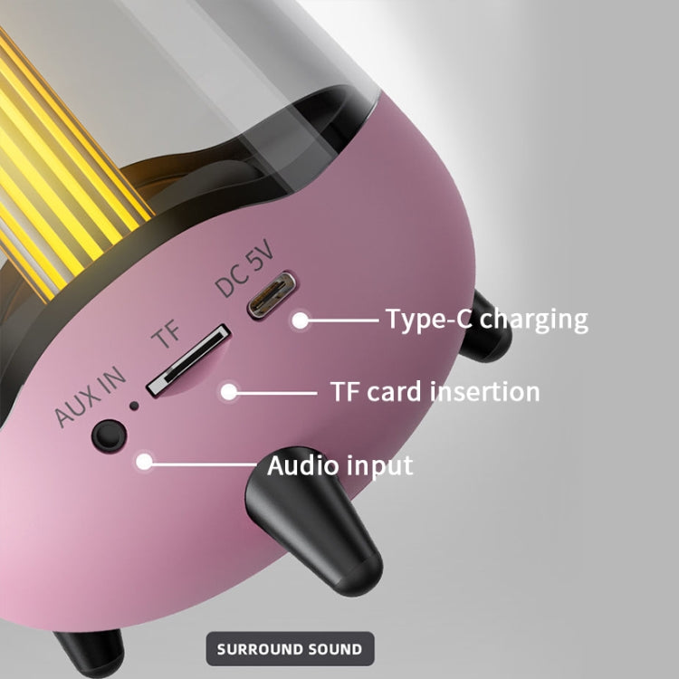 Veilleuse LED LP-20 Haut-parleur de musique sans fil Bluetooth 5.0 compatible carte TF / AUX
