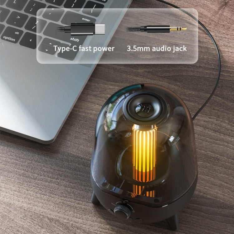 Veilleuse LED LP-20 Haut-parleur de musique sans fil Bluetooth 5.0 compatible carte TF / AUX
