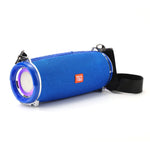 Enceinte Bluetooth sans fil portable T&G TG192 LED à lumière clignotante, basses profondes, son stéréo 3D, support FM / carte TF / USB
