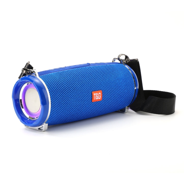 Enceinte Bluetooth sans fil portable T&G TG192 LED à lumière clignotante, basses profondes, son stéréo 3D, support FM / carte TF / USB