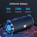 Enceinte Bluetooth sans fil portable T&G TG192 LED à lumière clignotante, basses profondes, son stéréo 3D, support FM / carte TF / USB