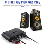 Récepteur audio Bluetooth 5.0 B21 Sortie AUX RCA Lecture de disque U