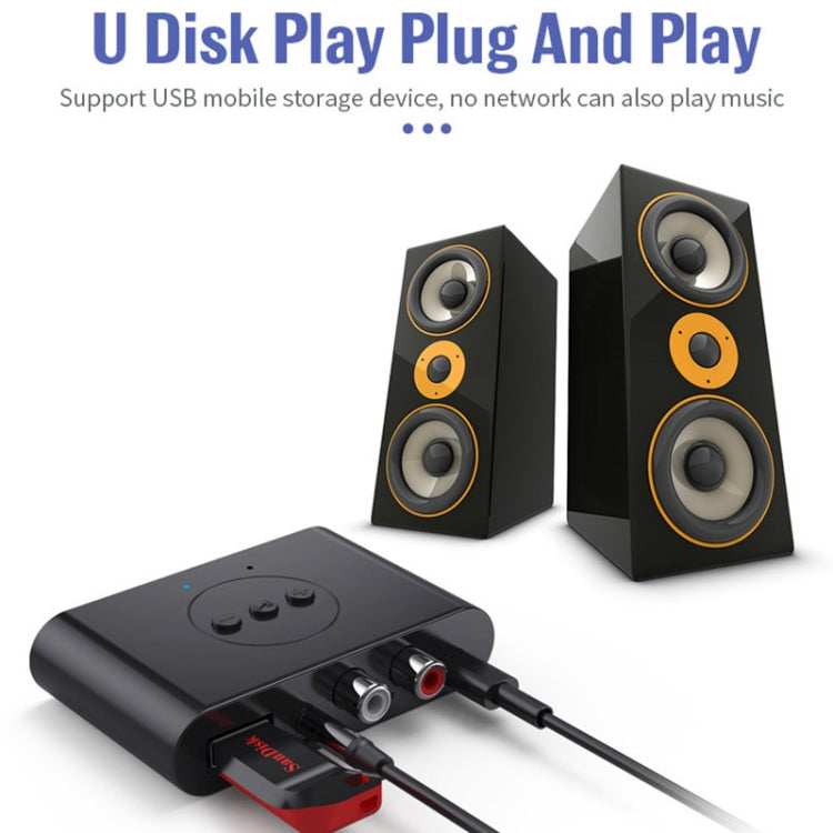 Récepteur audio Bluetooth 5.0 B21 Sortie AUX RCA Lecture de disque U