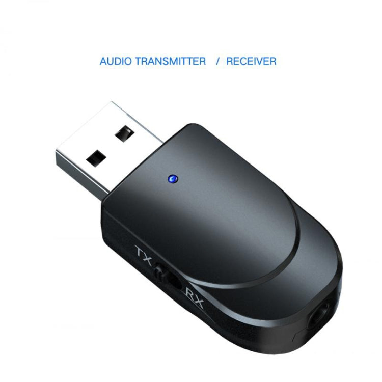 KN330 Adaptateur Bluetooth USB 5.0 2 en 1 Émetteur Récepteur sans Fil pour Ordinateur TV Voiture