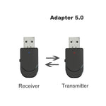 KN330 Adaptateur Bluetooth USB 5.0 2 en 1 Émetteur Récepteur sans Fil pour Ordinateur TV Voiture
