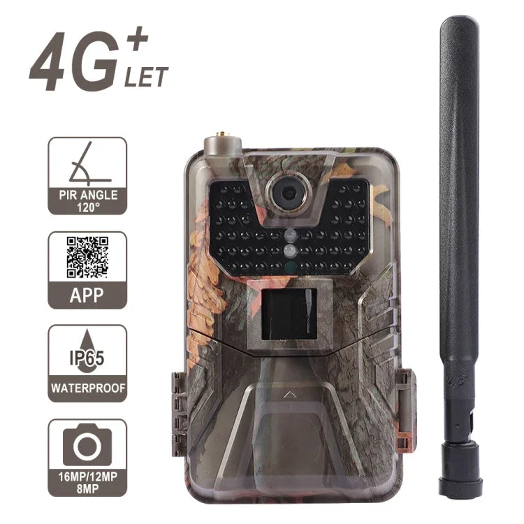 HC-900 Pro Caméra de chasse sans fil de nuit avec suivi en direct, service cloud, 4G, pour la chasse à la faune, HC-900 Pro