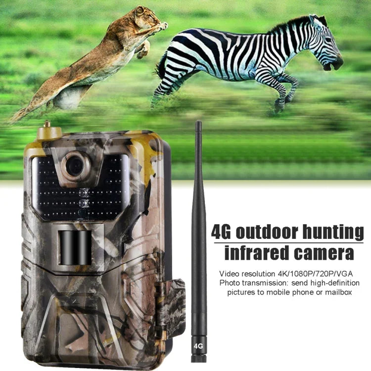 HC-900 Pro Caméra de chasse sans fil de nuit avec suivi en direct, service cloud, 4G, pour la chasse à la faune, HC-900 Pro